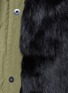 Detail View - Click To Enlarge - MR & MRS ITALY - 'Army Mini' raccoon trim hooded rabbit fur parka