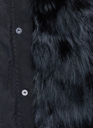 Detail View - Click To Enlarge - MR & MRS ITALY - Raccoon trim hooded fox fur parka