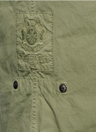 Detail View - Click To Enlarge - MR & MRS ITALY - 'ARMY' RACCOON FUR HOODED PARKA