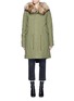 Main View - Click To Enlarge - MR & MRS ITALY - 'ARMY' RACCOON FUR HOODED PARKA