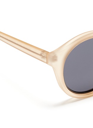 Detail View - Click To Enlarge - SELF-PORTRAIT - x Le Specs 'Edition Four' frosted acetate round sunglasses