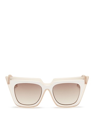 Main View - Click To Enlarge - SELF-PORTRAIT - x Le Specs 'Edition One' layered acetate cat eye sunglasses