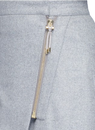 Detail View - Click To Enlarge - ACNE STUDIOS - 'Panna' wrap front flannel pencil skirt