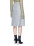 Back View - Click To Enlarge - ACNE STUDIOS - 'Panna' wrap front flannel pencil skirt