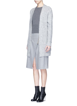 Front View - Click To Enlarge - ACNE STUDIOS - 'Raya' mohair blend cardigan