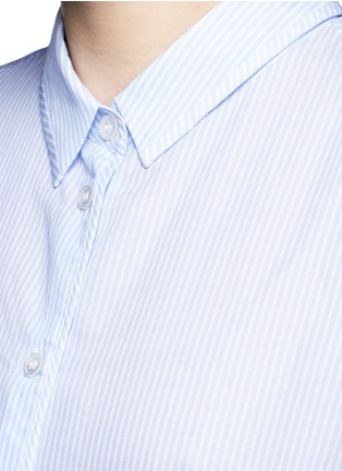 Detail View - Click To Enlarge - ACNE STUDIOS - 'Lash' pinstripe poplin shirt dress