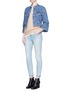 Figure View - Click To Enlarge - ACNE STUDIOS - 'Skin 5' stretch cotton skinny jeans