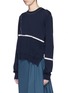 Front View - Click To Enlarge - ACNE STUDIOS - 'Anya Patch' mercerised cotton sweater