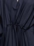 Detail View - Click To Enlarge - ACNE STUDIOS - 'Calida Tech' gathered waist poplin V-neck dress