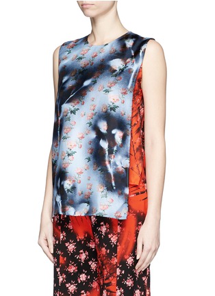 Front View - Click To Enlarge - ACNE STUDIOS - 'Gladis' sakura print silk shell top