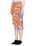 Front View - Click To Enlarge - ACNE STUDIOS - 'Jami Flower' splatter floral jacquard knit skirt