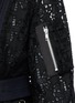 Detail View - Click To Enlarge - SACAI - Double breasted star lace twill short coat