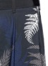 Detail View - Click To Enlarge - SACAI - Botanical print chiffon cuff wide leg pants