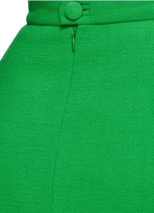 Detail View - Click To Enlarge - DELPOZO - Virgin wool crepe A-line skirt