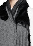 Detail View - Click To Enlarge - CUTULI CULT - Karakul fur back wool drape vest