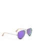 Figure View - Click To Enlarge - RAY-BAN - 'Aviator Flash Lenses' sunglasses