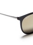 Detail View - Click To Enlarge - RAY-BAN - 'Erika' acetate frame metal temple mirror sunglasses