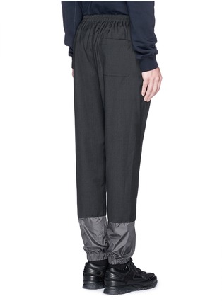 Back View - Click To Enlarge - 3.1 PHILLIP LIM - Nylon cuff wool jogging pants