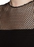 Detail View - Click To Enlarge - MS MIN - Mesh panel textured crepe dress