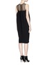 Figure View - Click To Enlarge - MS MIN - Mesh panel textured crepe dress