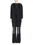 Main View - Click To Enlarge - MS MIN - Fringe trim stitch wool-cashmere coat