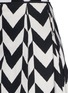 Detail View - Click To Enlarge - MS MIN - Chevron intarsia broadcloth midi skirt