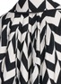 Detail View - Click To Enlarge - MS MIN - Chevron intarsia blanket wool oversize coat