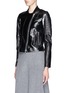 Front View - Click To Enlarge - THEORY - 'Shezi' polished leather biker jacket