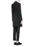 Back View - Click To Enlarge - THEORY - 'Adair' wool blend crepe coat