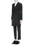 Front View - Click To Enlarge - THEORY - 'Adair' wool blend crepe coat