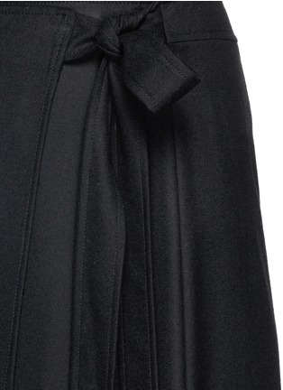 Detail View - Click To Enlarge - THEORY - 'Anning' wrap front midi skirt