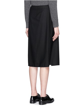 Back View - Click To Enlarge - THEORY - 'Anning' wrap front midi skirt