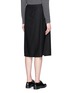 Back View - Click To Enlarge - THEORY - 'Anning' wrap front midi skirt