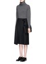 Figure View - Click To Enlarge - THEORY - 'Anning' wrap front midi skirt