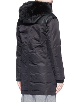 Back View - Click To Enlarge - THEORY - 'Fabunni' fur hood parka