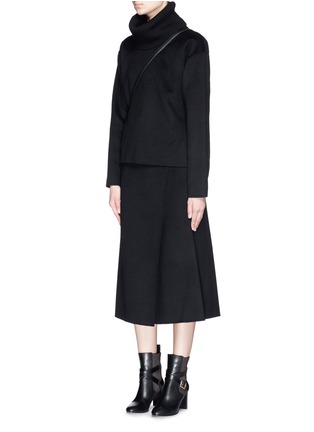 Figure View - Click To Enlarge - THEORY - 'Anneal DF' mock wrap midi skirt