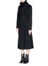 Figure View - Click To Enlarge - THEORY - 'Anneal DF' mock wrap midi skirt