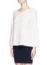 Front View - Click To Enlarge - HELMUT LANG - Stretch crepe blouse