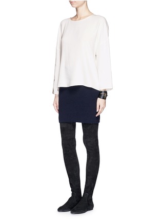 Figure View - Click To Enlarge - HELMUT LANG - Stretch crepe blouse