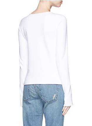 Back View - Click To Enlarge - HELMUT LANG - Cotton French terry T-shirt