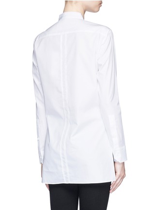 Back View - Click To Enlarge - HELMUT LANG - Two way cotton poplin shirt