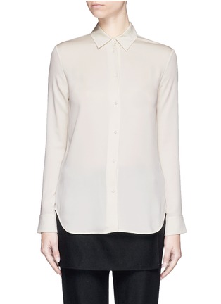Main View - Click To Enlarge - HELMUT LANG - Stretch silk shirt