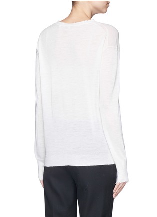 Back View - Click To Enlarge - HELMUT LANG - Fine gauge cashmere sweater