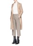 Figure View - Click To Enlarge - HELMUT LANG - Shaggy alpaca wool belted coat