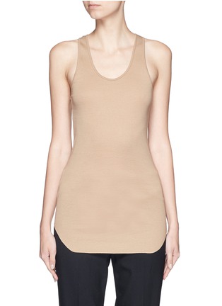 Main View - Click To Enlarge - HELMUT LANG - Cotton racerback tank top