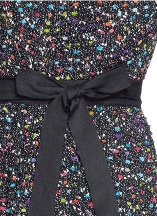 Detail View - Click To Enlarge - DIANE VON FURSTENBERG - 'Seduction' confetti tweed sleeveless wrap dress