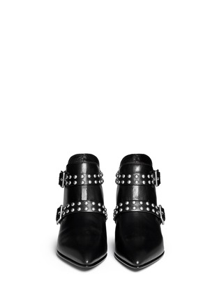 Figure View - Click To Enlarge - MARC BY MARC JACOBS SHOES - 'True Rebel Carroll' stud strap leather ankle boots