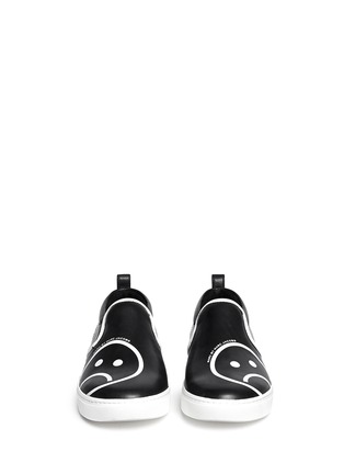 Figure View - Click To Enlarge - MARC BY MARC JACOBS SHOES - 'Broome' sad emoticon leather slip-ons