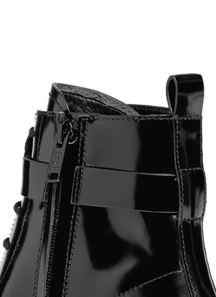 Detail View - Click To Enlarge - MARC BY MARC JACOBS SHOES - Ankle strap leather lace-up combat boots