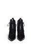 Figure View - Click To Enlarge - MARC BY MARC JACOBS SHOES - Ankle strap leather lace-up combat boots